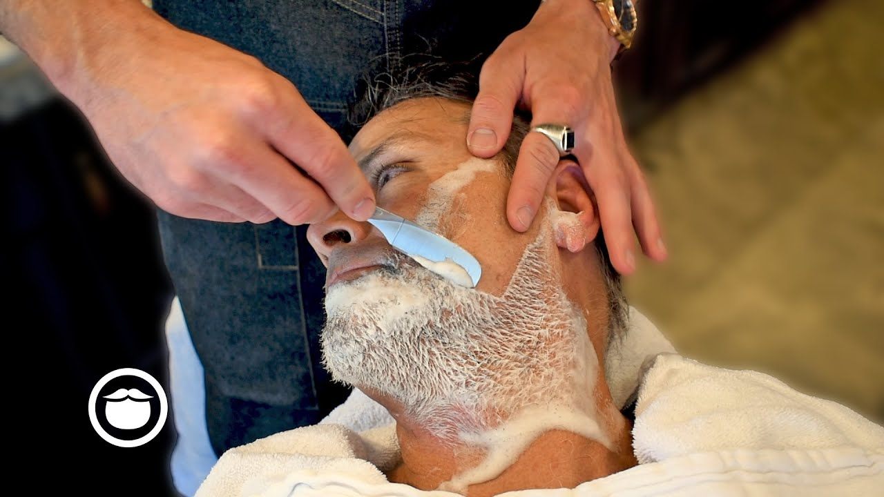 Hot towel shave — Royal Look, Victoria, BC